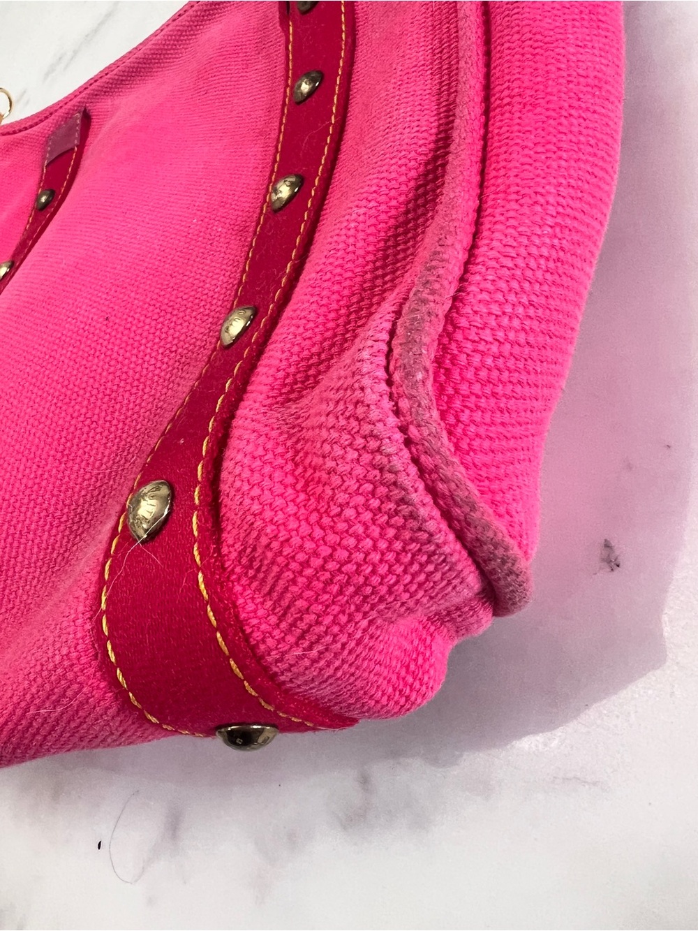 Louis Vuitton Antigua Cabas MM bag - poor condition, amateurly converted - Picture 13 of 16